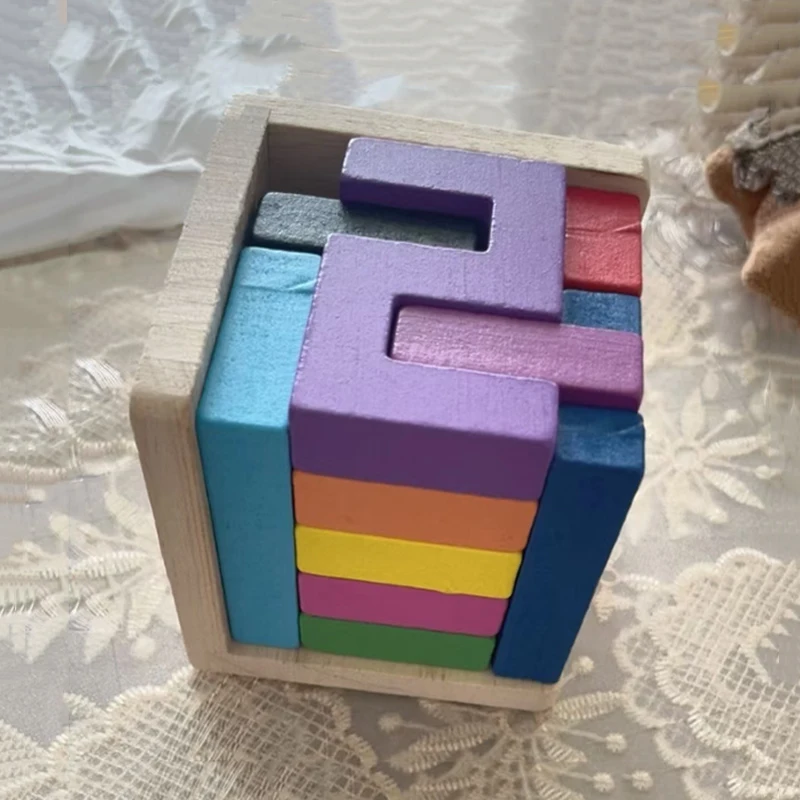 Numero Matematica Cubo Logico Scatola Magica Rompicapo in Legno Puzzle Regali Educativi per Bambini e Adulti Sviluppare Giocattoli Intellettuali