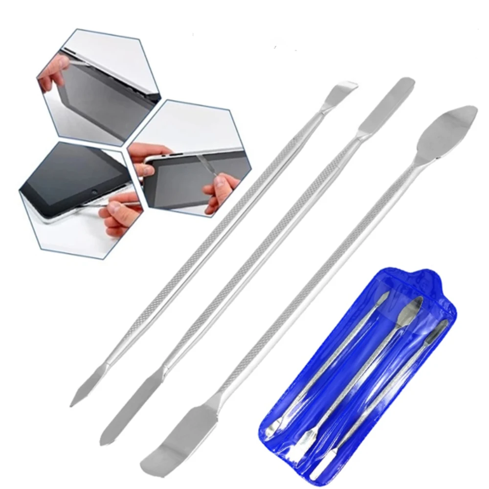 

3pcs Universal Mobile Phone Repair Opening Tool Metal Disassemble Metal Steel Pry Phone Hand Tool Set