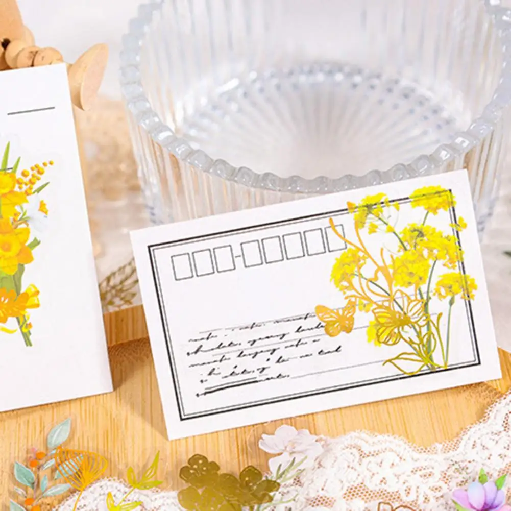 ヴィンテージの花の植物のスクラップブッキング,カードの装飾,DIY工芸品,アルバム,ノートブック,絶妙なケース,40個