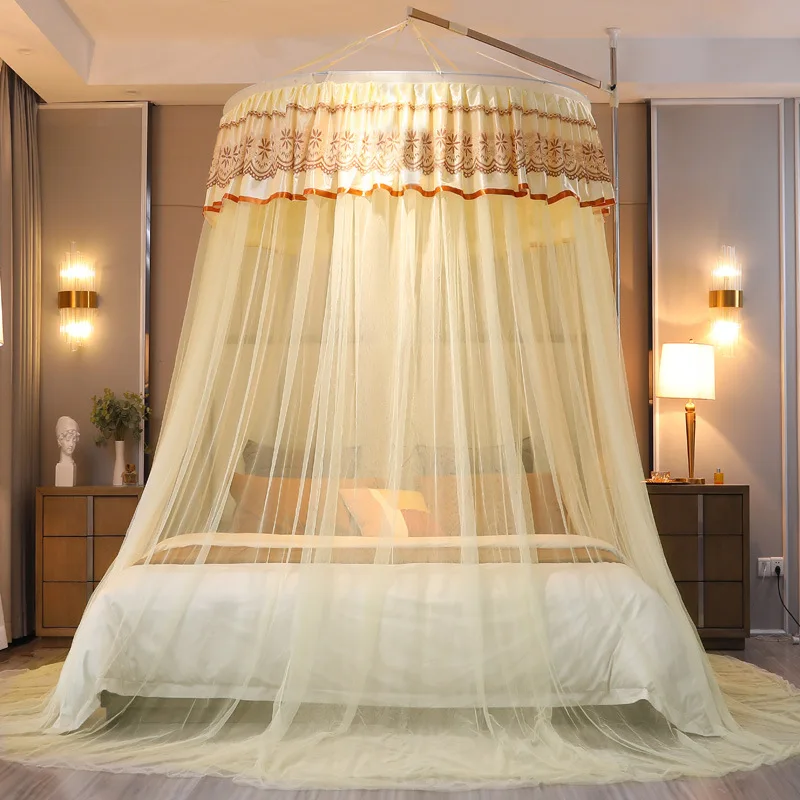 

Easy Setup Mosquito Net 1.2m 1.8m Bed Dome Ceiling Kids Home No Tools Needed