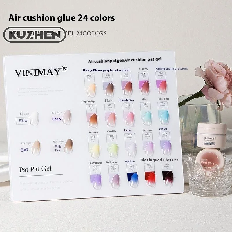 Nail Art Patting Glue Nail Polish Pat Painting Gel With Sponge Tool And Gripper Slap Nail Polish Soak Off UV LED For Manicure