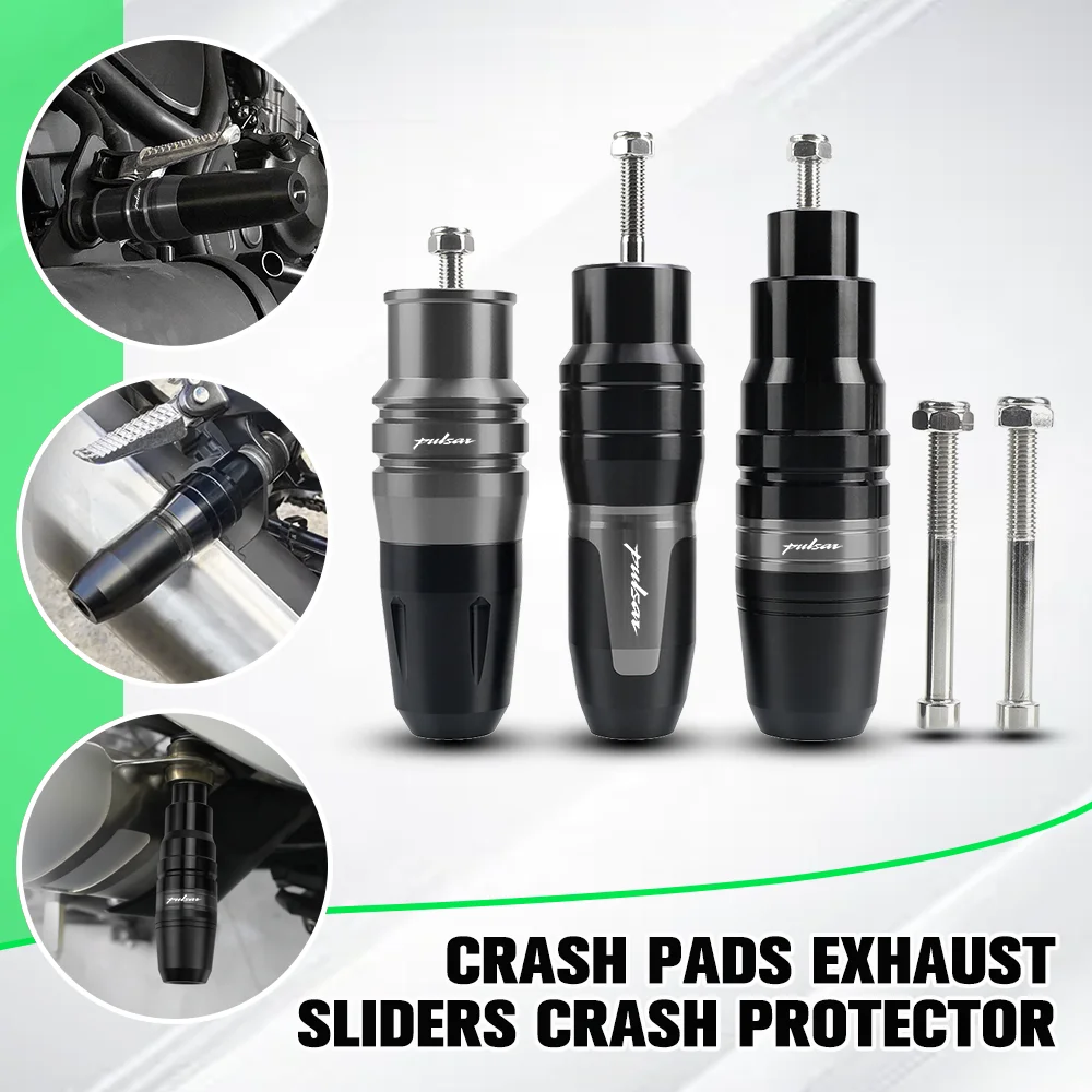 Motorcycle Accessoires Aluminum Falling Protection Exhaust Slider Crash Pads Slider For Bajaj Pulsar 200NS 200RS 200AS