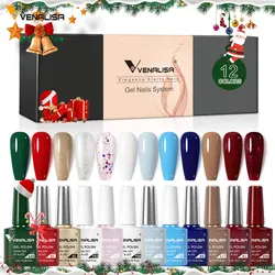 Venalisa Gel Nail Polish Christmas Color Kit 6/12pcs/Set Winter Fall Nails Rubber Base Jelly Pink Natural Nude Color Series