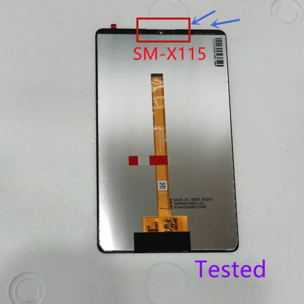 New 8.7 Inch For Samsung Galaxy Tab A9 SM-X110 SM-X115 X110 X115 LCD Display Touch Screen Digitizer Glass Assembly Repair Tested