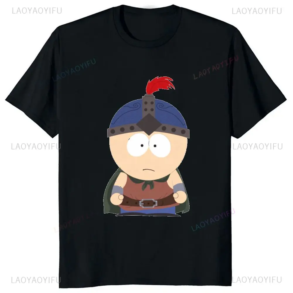 تي شيرت مطبوع من المسلسلات التلفزيونية ساوث بارك إريك كارتمان، تي شيرت هاراجوكو بأكمام قصيرة للجنسين، نمط كبير