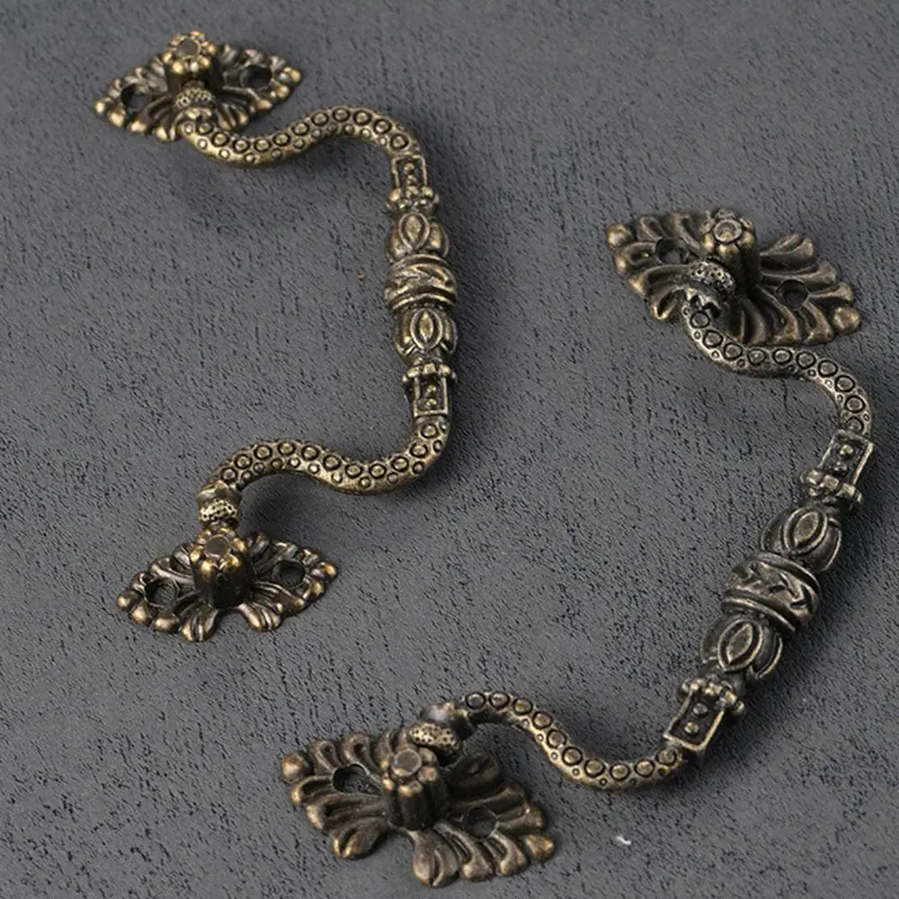 مقبض باب عتيق على الطراز الصيني الجديد، خزانة من سبائك الزنك البرونزية، مقبض خزانة كلاسيكي ذهبي، أجهزة أثاث