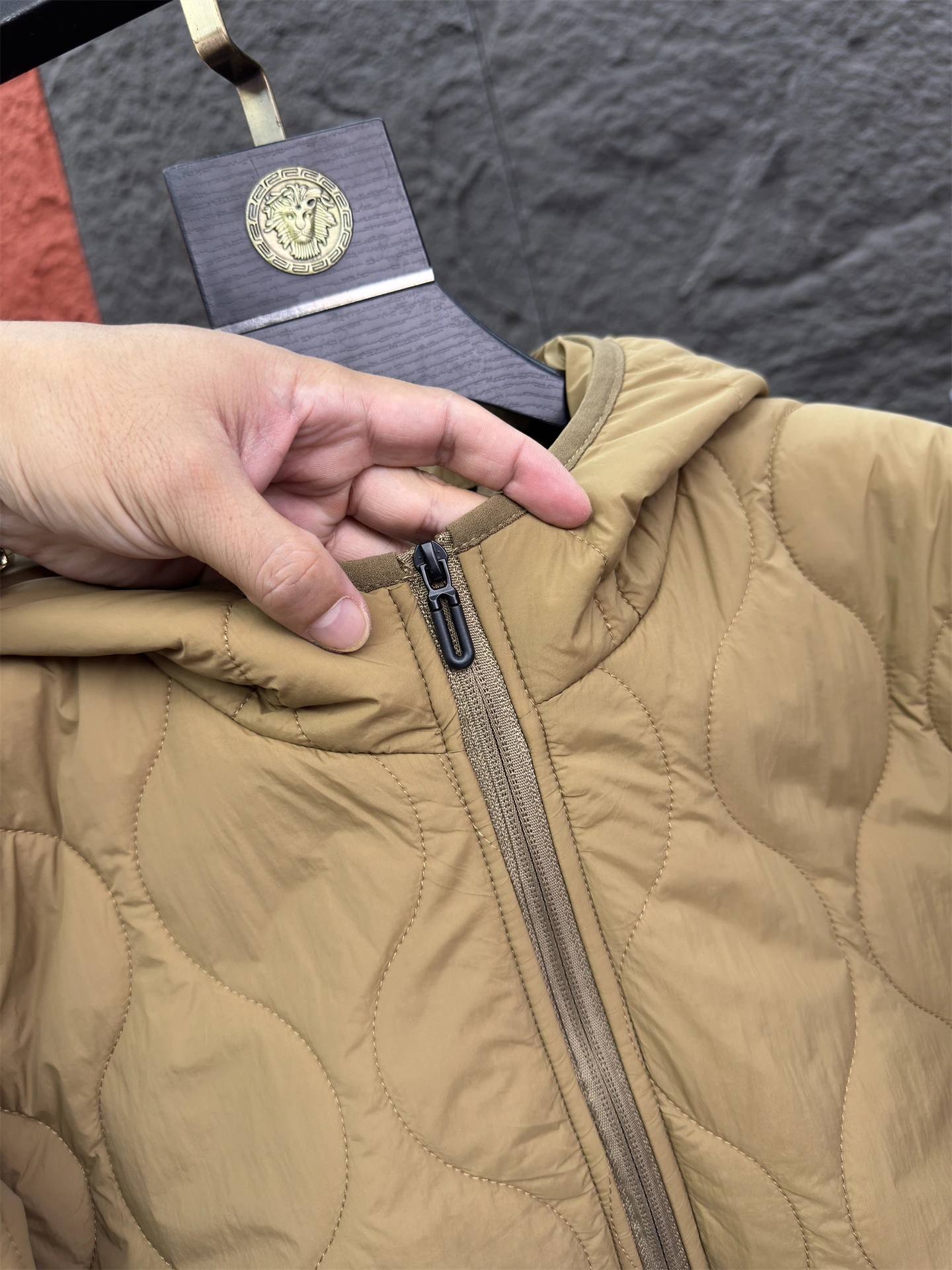 جديد ضوء دافئ القطن أسفل Jaet الخريف الشتاء مقنعين كامل مخيط مريح دافئ ملابس خارجية غير رسمية للرجال الوقوف صالح Fas...