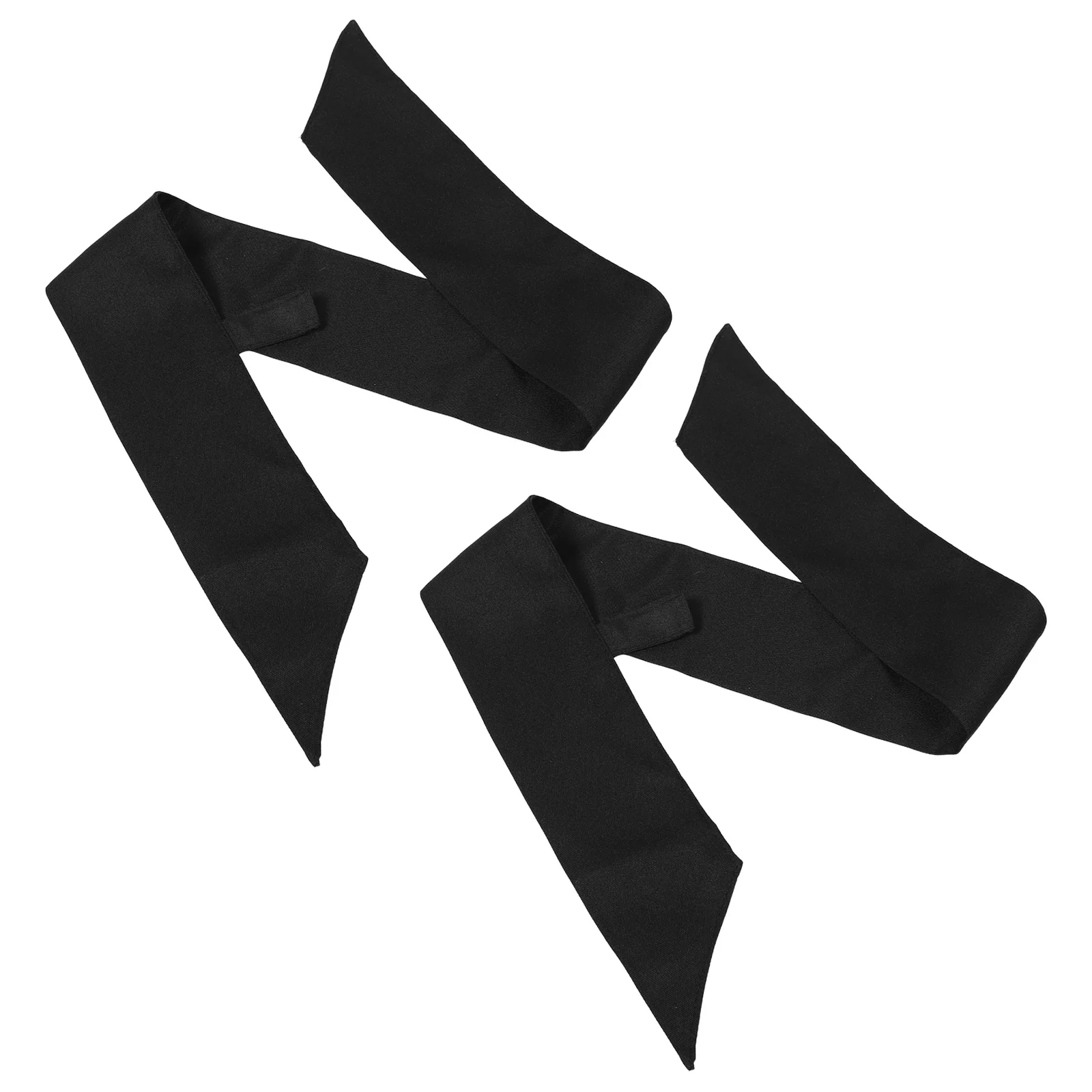 

2 шт. черных шейных платков для шеф-поваров, для мужчин и женщин, профессиональный аксессуар для униформы персонала кухни, для приготовления пищи, ресторанов, отелей, барбекю, рабочая одежда