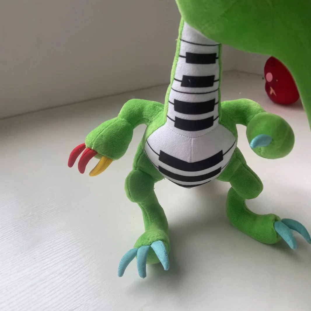 

33 см пианозавр плюшевая аниме «Кошмарные животные» пряжа плюшевая мягкая игрушка Doey мягкая зеленая подушка динозавра кукла игрушка на заказ в подарок