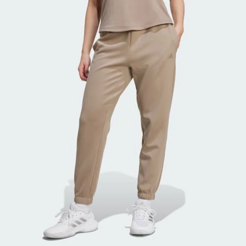 Adidas genuine Spring and Autumn women's simple and soft knitted pants with bound feet JY2813