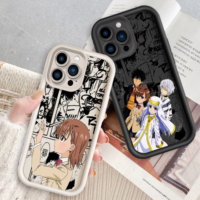 A Certain Magical Index Anime Eye Ladder For Apple iPhone 15 14 13 12 11 XS XR X Pro Max Plus Back Phone Case