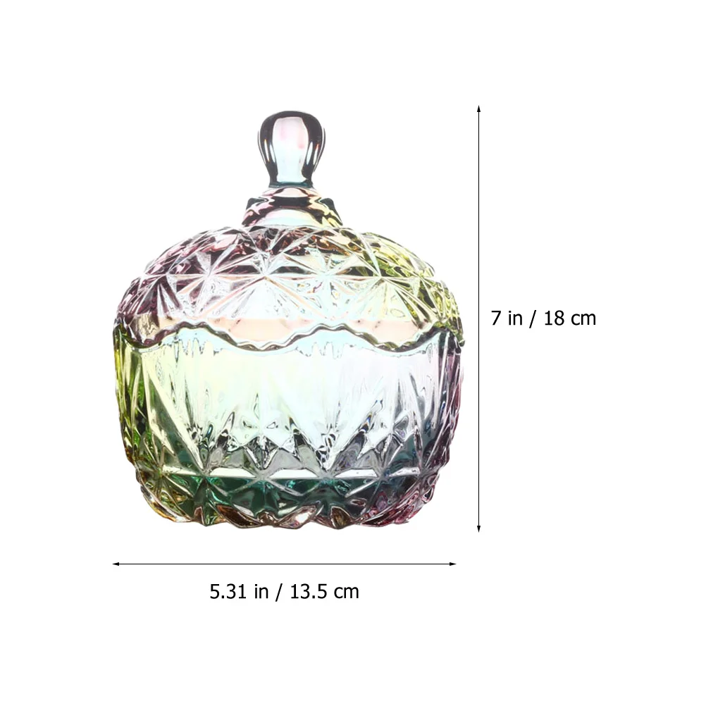 

Glass Candy Can Transparent Storage Jar Durable Candy Holder Lid Home Supplies Snack Holder Glass Storage Container