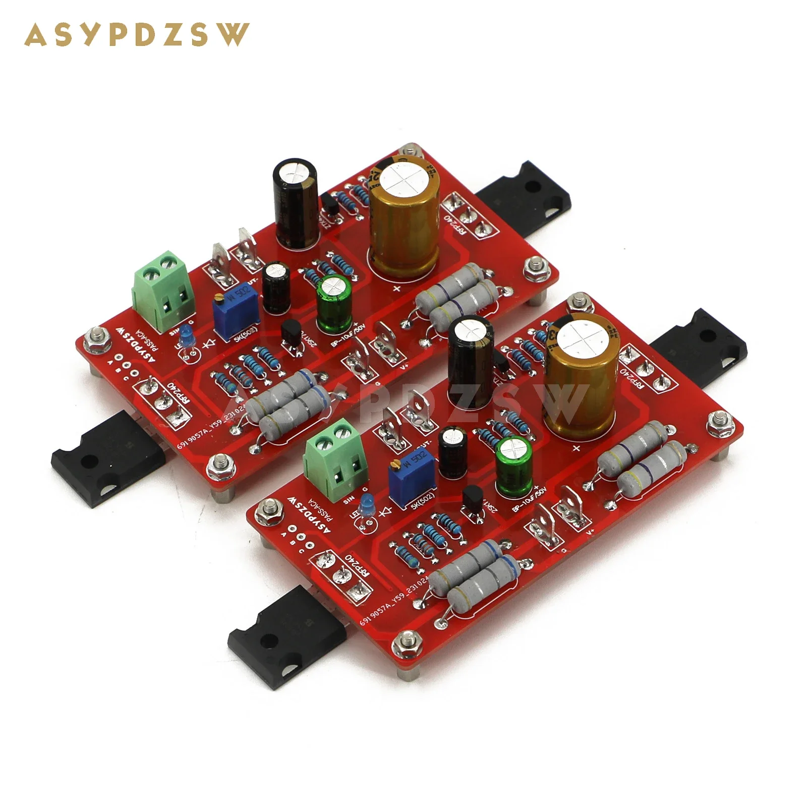 Imagem -02 - Aca Single-ended Power Amplifier Kit ch Stereo Passass Classe a Fet Mais Mos Placa com Acabamento Faça Você Mesmo 5w Mais 5w