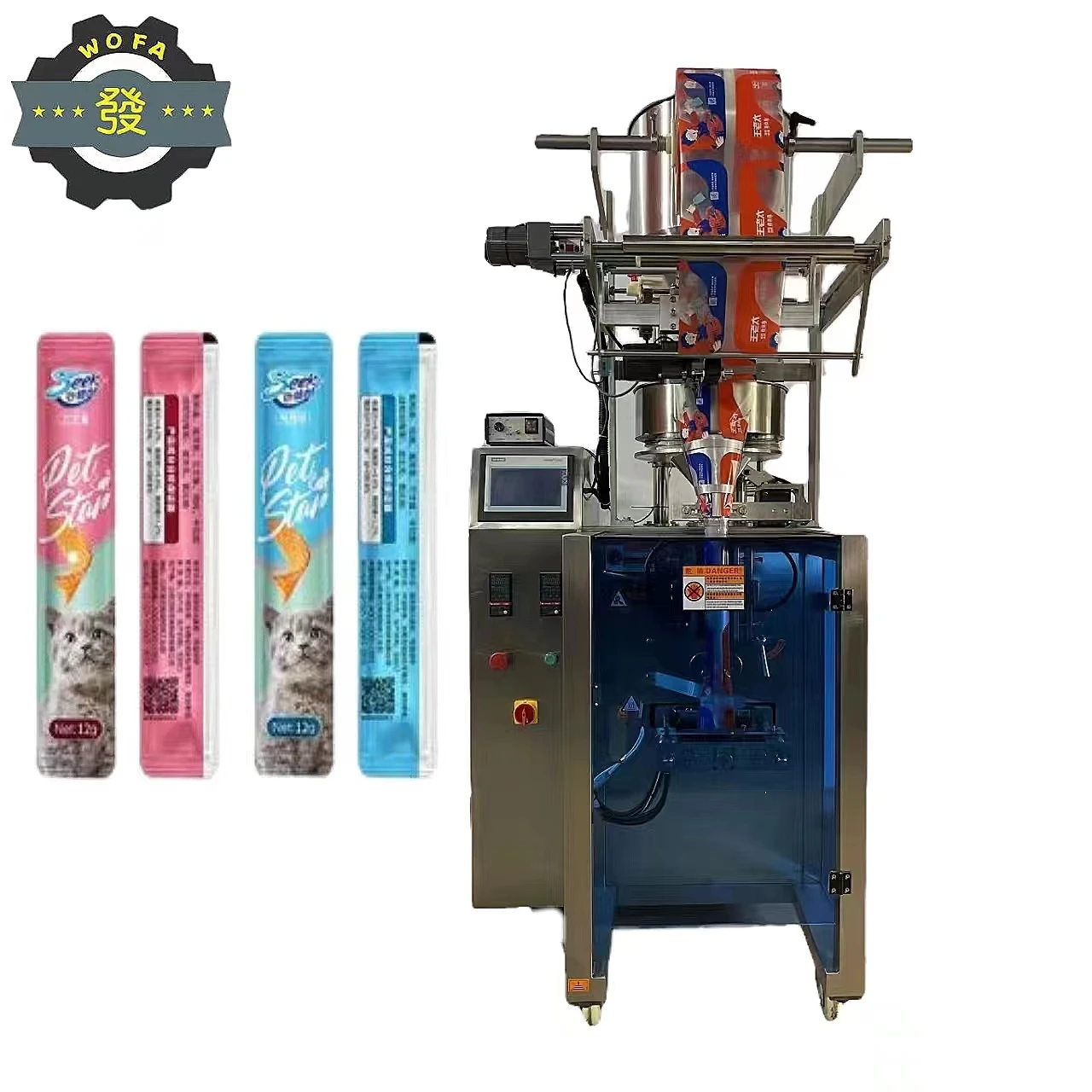 Bag  Strip Wet Food Packaging Machine Small Liquid  Licking Sauce Filling Equipment