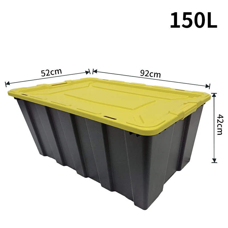 150L large capacity thickened high quality polypropylene plastic box warehouse car portable tool box