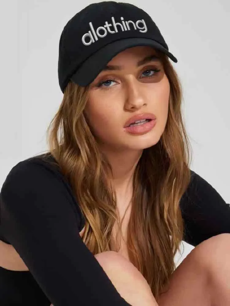 AliExpress alothing Alothing Solid Color Outdoor Sports Cycling Cap Letter Embroidered Baseball Cap Four Seasons Unisex