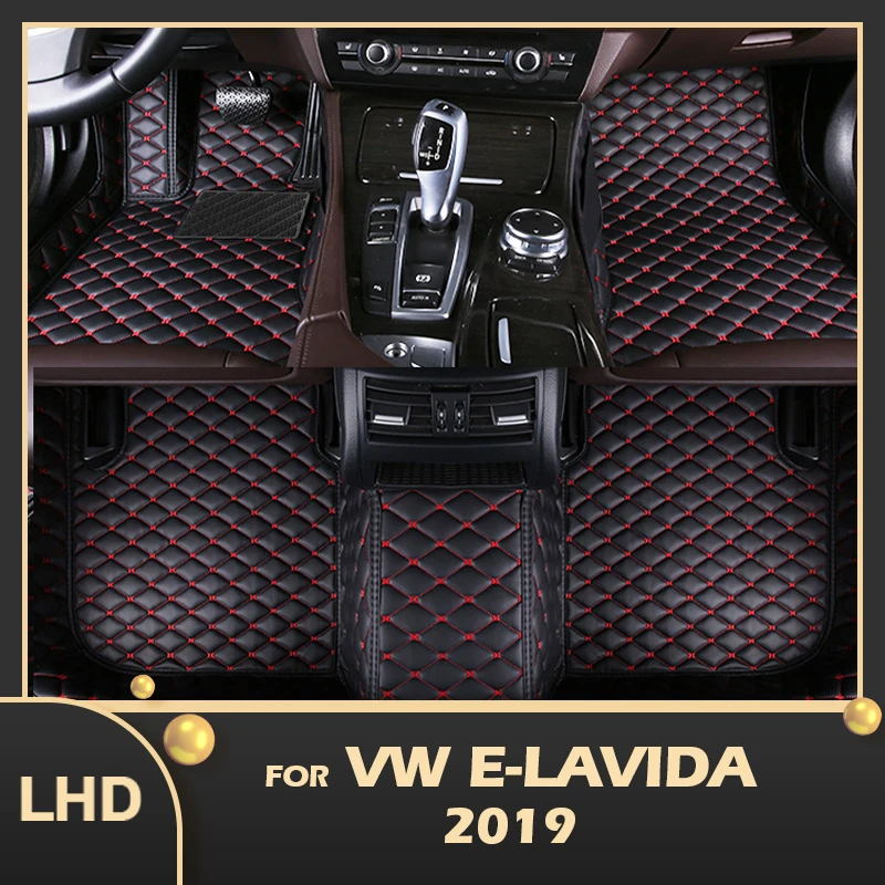 

Car Floor Mats For VW Volkswagen E-Lavida 2019 Custom Auto Foot Pads Automobile Carpet Cover Interior Accessories