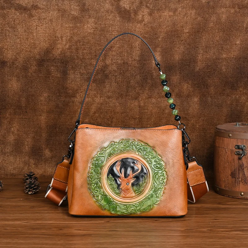 

100 Cowhide Leather Printing Graffiti Handbags Women Bags Promotion Luxury Women Bags Bolsos Mujer Weekend Shopping