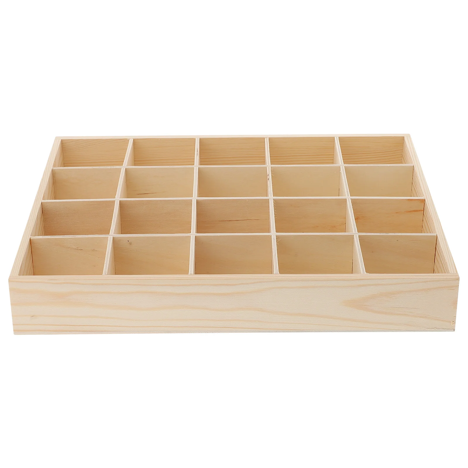 20 Compartments Clothing Drawers Storage Box Desk Storage Case Wooden Drawer Divider Sock Drawer Organizer Miss