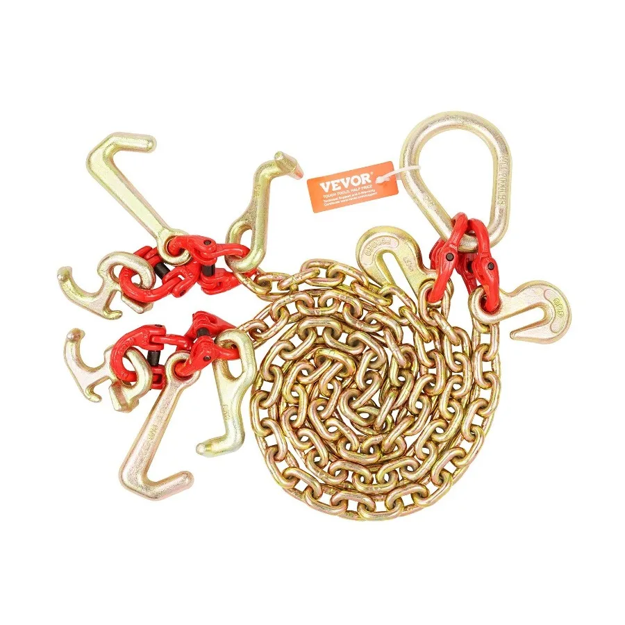 

5 16 x 3 фута G80 Буксирная цепь Утвалка VChain Поручни RTJ Устройство 10800 фунтов