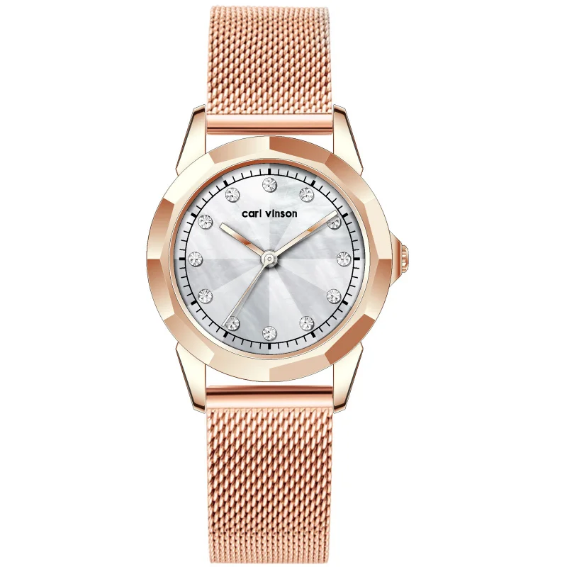 Carl vinsonorologio da donna Live Supply Surface Simple Fashion Lady Alloy Watch