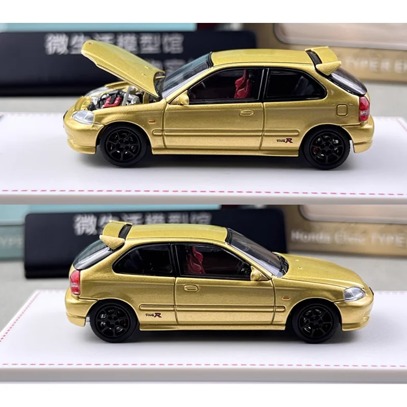 FH 1/64 Honda Civic Type-R EK9 Alloy Toy Motor Vehicle Diecast Metal Model Gifts