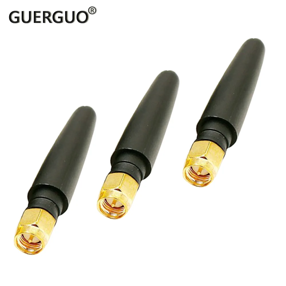 

2PCS 2.4G Length 5CM 2400MHz Small Mini Short Sleeve 2DB Glue Stick External Antenna SMA Male Rubber WIFI Bluetooth Antenna