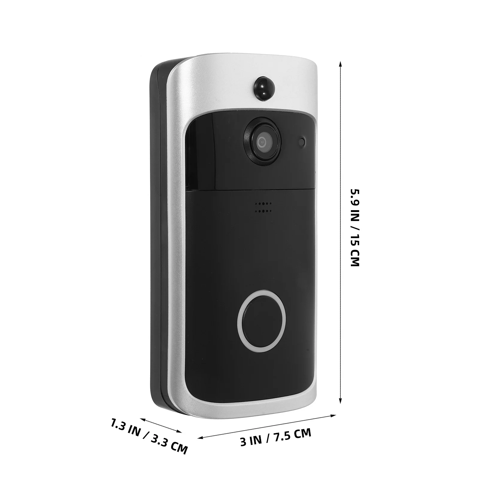 กริ่งประตูไร้สายพร้อมกล้องวงจรปิด 720p เซ็นเซอร์ CMOS สื่อสารสองทาง แจ้งเตือนการเคลื่อนไหว กล้องวงจรปิดสำหรับบ้าน พร้อมระบบตรวจจับกลางคืน