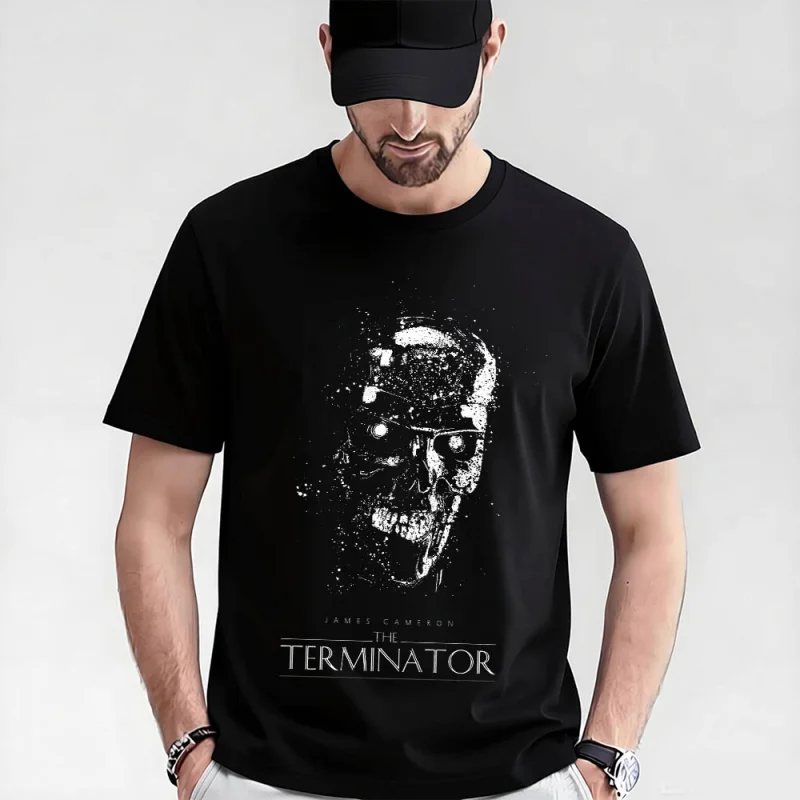 

Retro Horro Sic-Fi THE TERMINATOR Gift T shirt Alien Monster Hunter Graphic clothes 0320 Yautja Warrior print Tee Large size Top