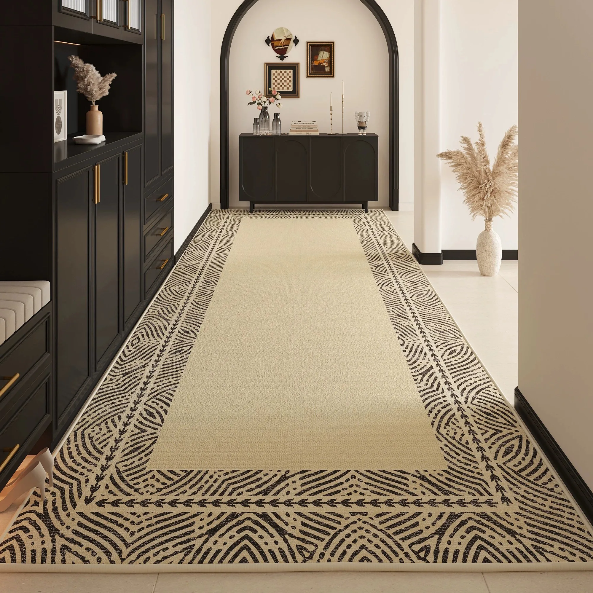Wabi-sabi Hallway Carpet Long Strip Runner Corridor Rugs Waterproof Easy Clean Non-slip Floor Mat Welcome Rug Entry Door Mats 러그