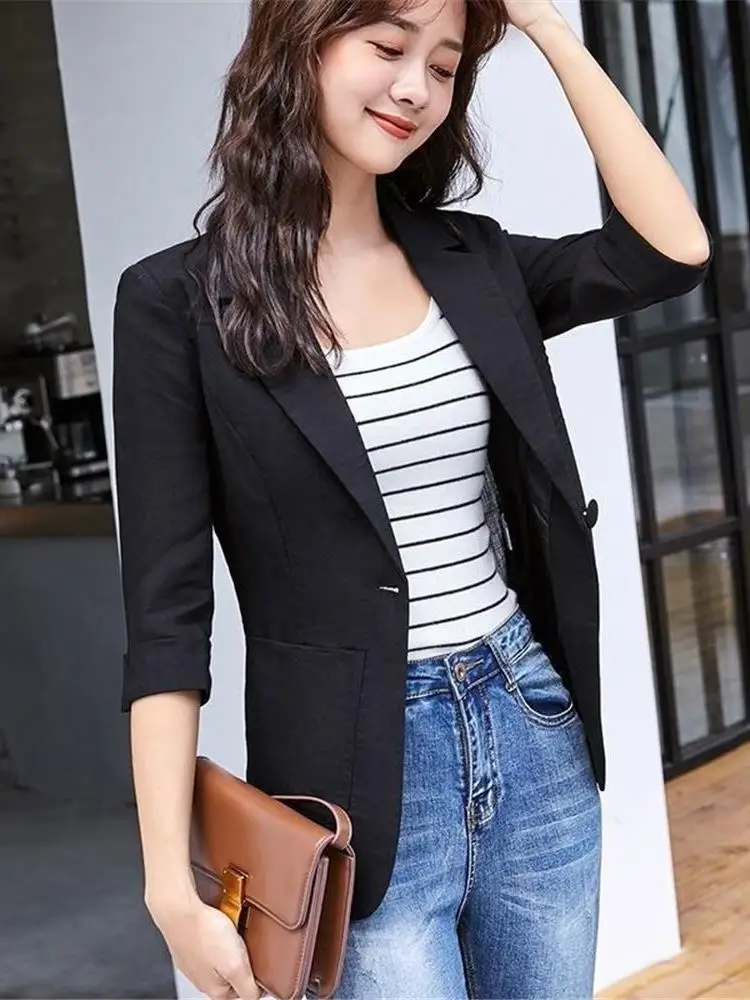 Slim Fit ort Sve Faionable خفيف الوزن مناسب للصيف مادة للحماية من الشمس بخمسة أزرار للإغلاق متعدد الاستخدامات #2