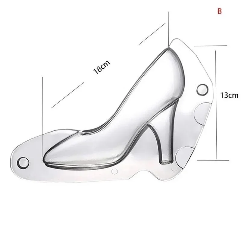 Shoe Chocolate Mold 3D High Heel Shoes Candy Sugar Paste Molds Cake Decorating Tools for DIY Home Baking Sugar Craft Accessories