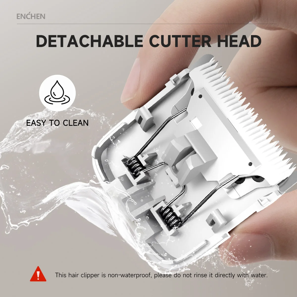 ENCHEN Boost-W 남성용 헤어 트리머 세트 조정 가능한 빗이있는 어린이 무선 USB 충전식 전기 헤어 클리퍼 커터 기계