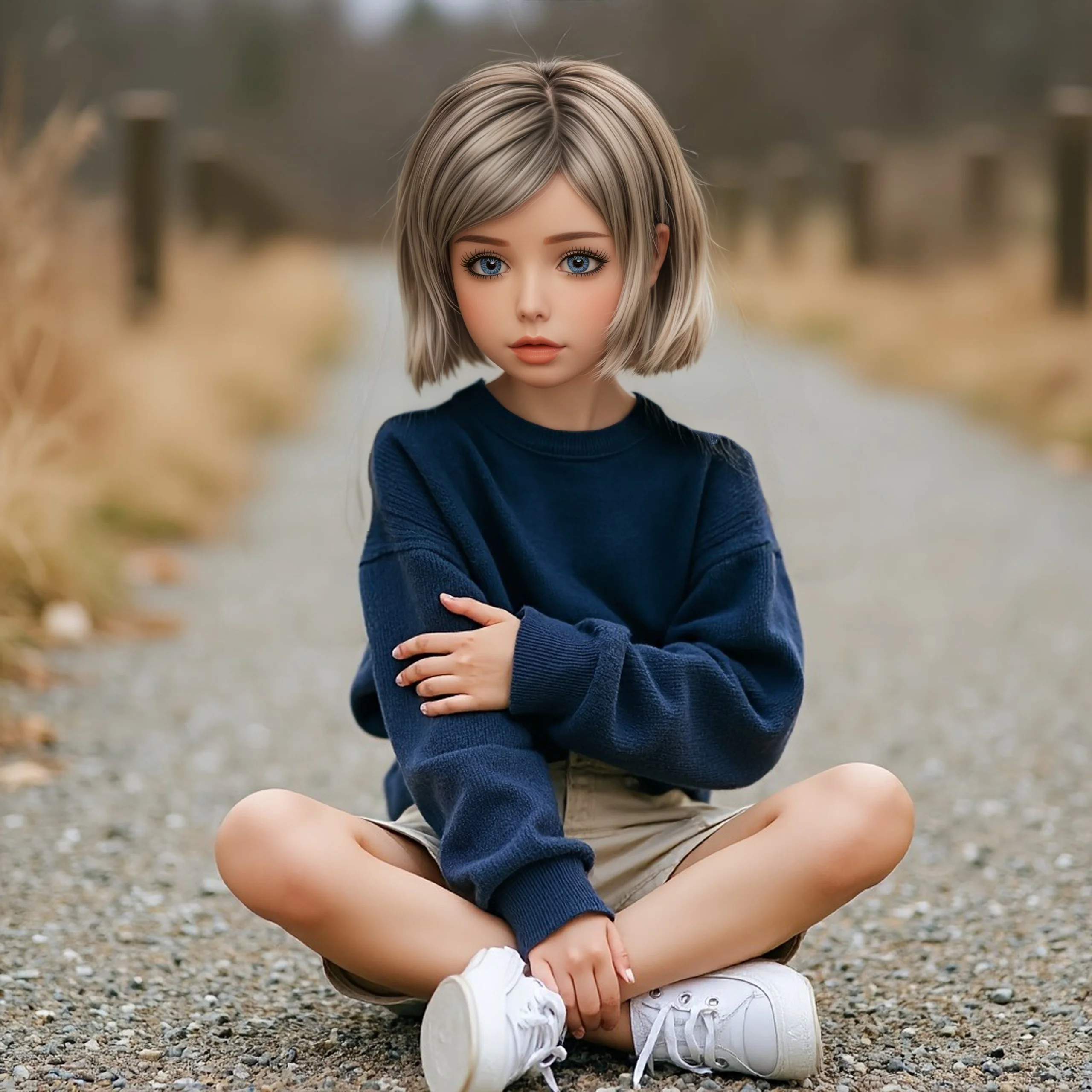 

70cm/100cm seamless action TPE doll, sturdy bones, versatile poses, exquisite makeup, delicate skin, suitable for photography,