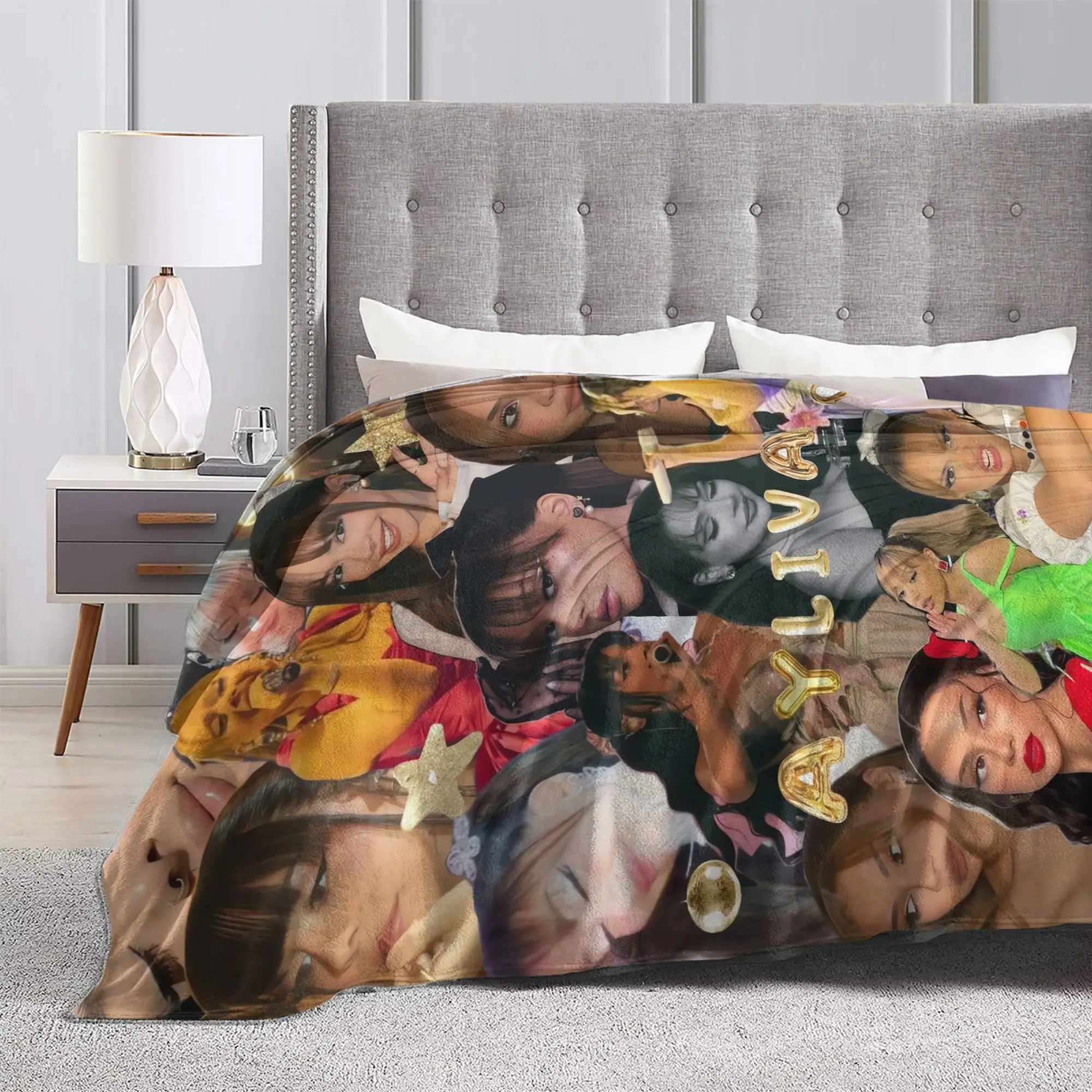 Ayliva Singer Tour 2025 Blanket Quality Warm Soft  Throw Blanket Winter Children Couch Chair Sofa Bed Street Trend Bedspread