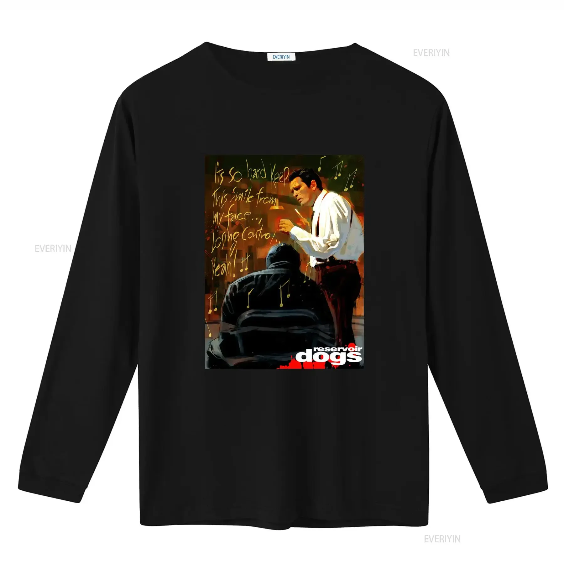 Reservoir Dogs Movie Crewneck T Shirt Quentin Tarantino Inspired Michael Madsen Design Stuck In The Middle With You Print