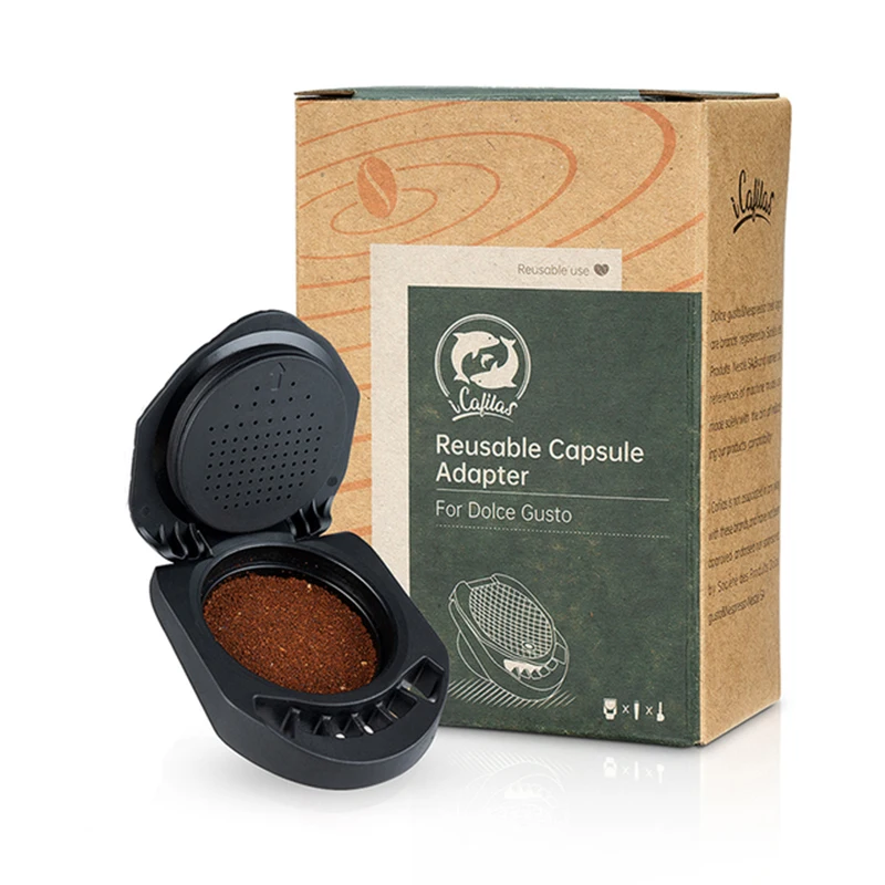 Reusable coffee pod adapter suitable for Dolce Gusto coffee capsules Nescafe refillable adapter compatible with Geino Mahcine