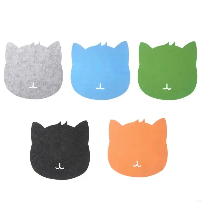 

N1HD Lovely Mouse Pad for Cat Felt Cloth Mouse Pads Anti Slip Flat Mousepad Mice