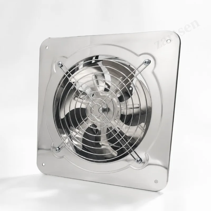 Kitchen Wall Window Mount 6''7''8'' Stainless Steel Duct Booster Fan Pipe Ventilation Air Extractor Exhaust Vent Fan