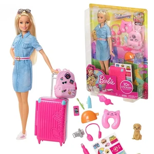 Boneka Barbie Travel Asli dengan Aksesoris Pakaian Mainan Boneka Barbie Brinquedos untuk Anak-anak Juguete Mainan Bayi untuk Anak Perempuan Boneca 8 barbiee penjualan terbaik - №
