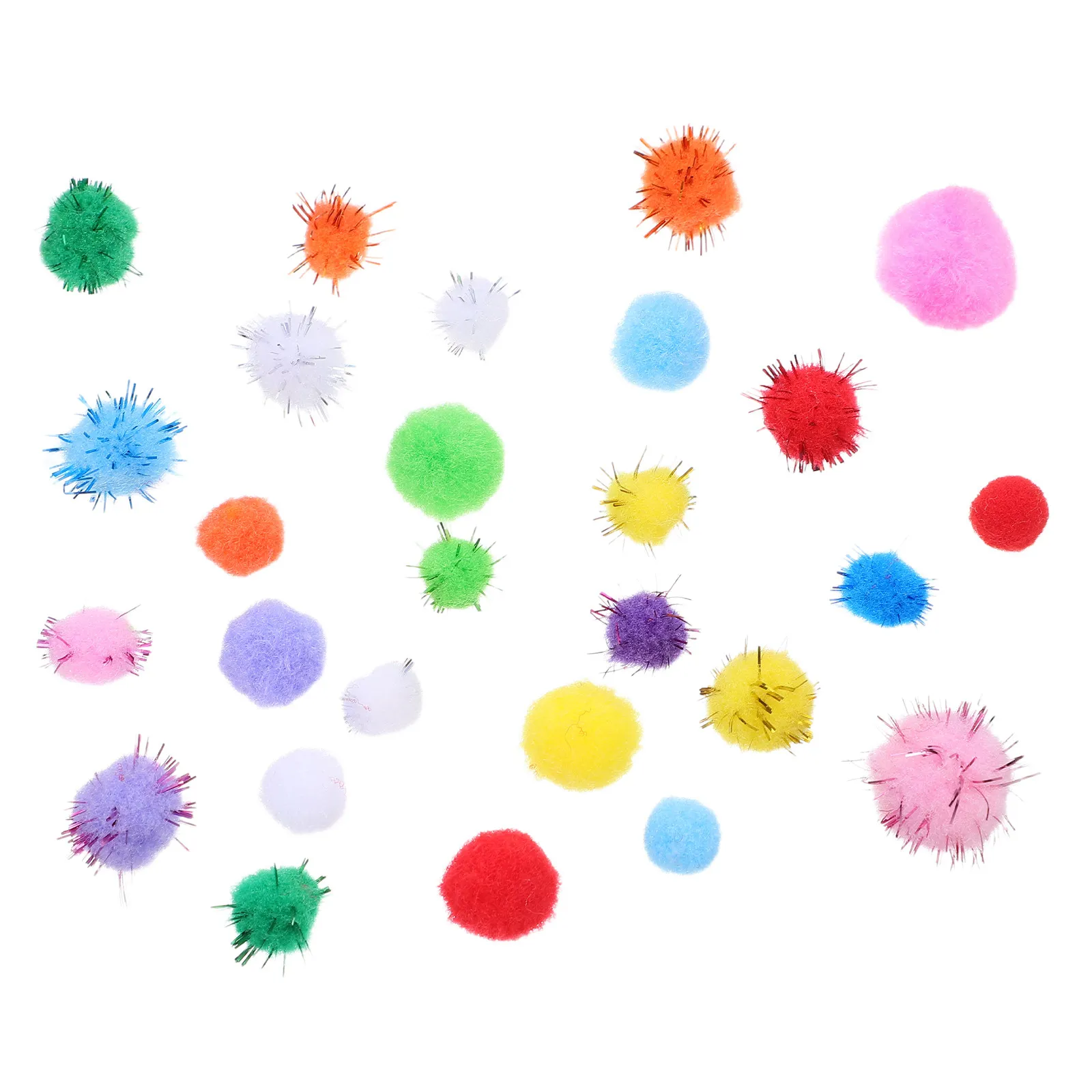 400Pcs Colorful Small Pom Poms Craft Balls Multicolor DIY Decorations Party Classroom Craft Supplies Pompoms for Hats