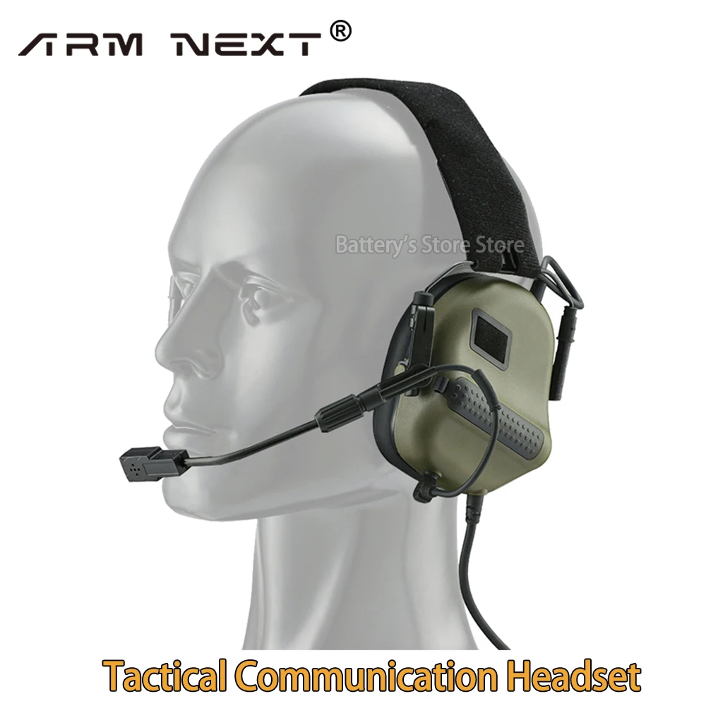 Tactical Headset Without Noise Cancellation VersionTactical Headsets Shooting Earmuff Use with PTT Walkie Headset