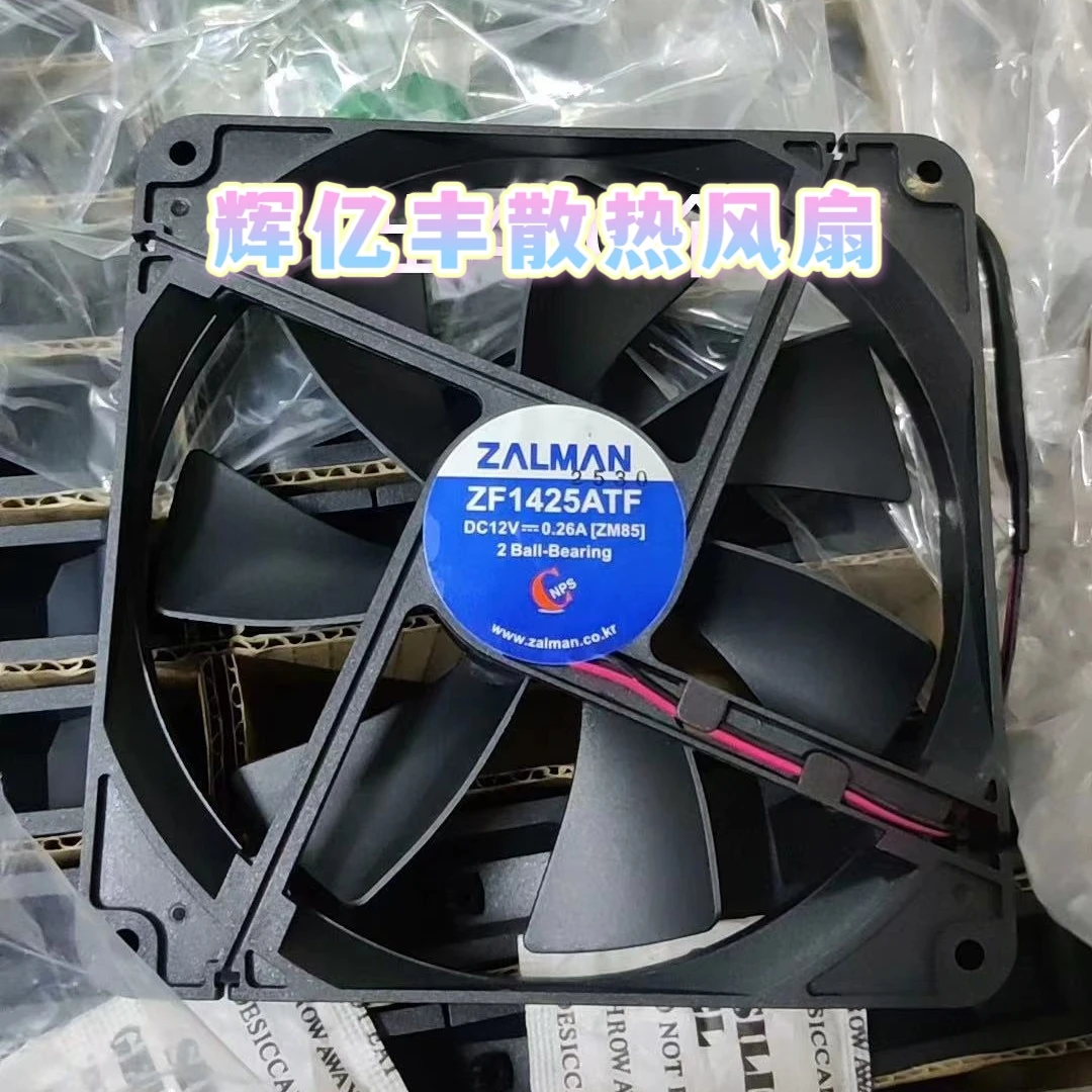 

ZF1425ATF DC 12 В 0,26 А 140x140x25 мм 2-проводной охлаждающий вентилятор для сервера
