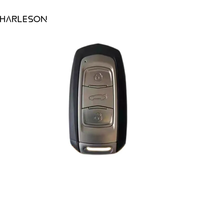 Original Shell Aftermarket PCB Smart Remote Key 3 Button Smart Car Key Fob 434MHZ 4A Chip For GEELY EMGRAND  Uncut Blade