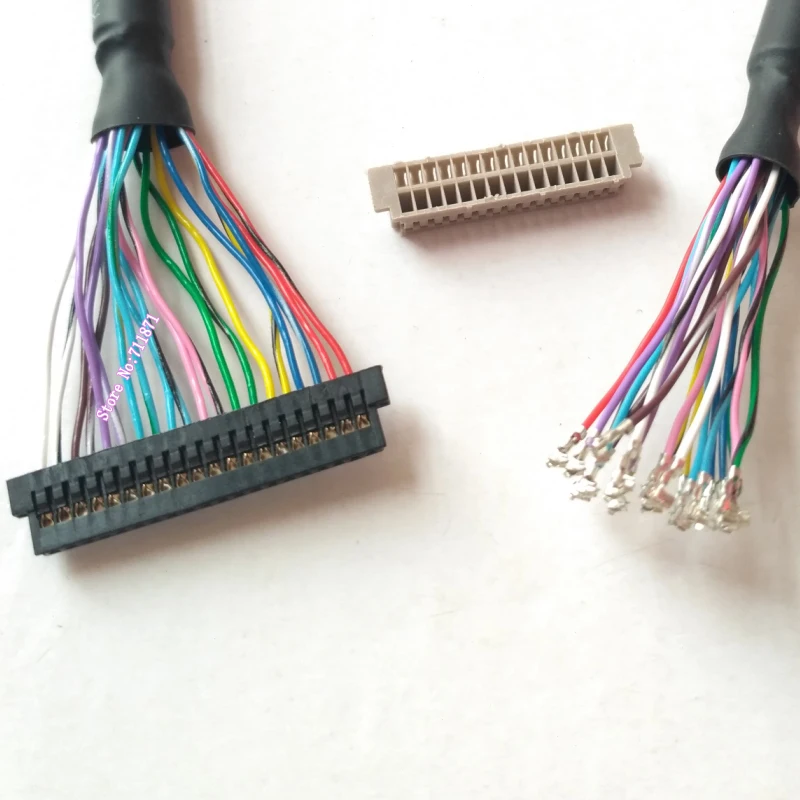20P FI-S20S to DF13-30DS-1.25 LCD Screen Adapter Cable Line 20Pin FI S20S to 30 Pin DF13 30DS DIY Screen Line Cable Wire Cord
