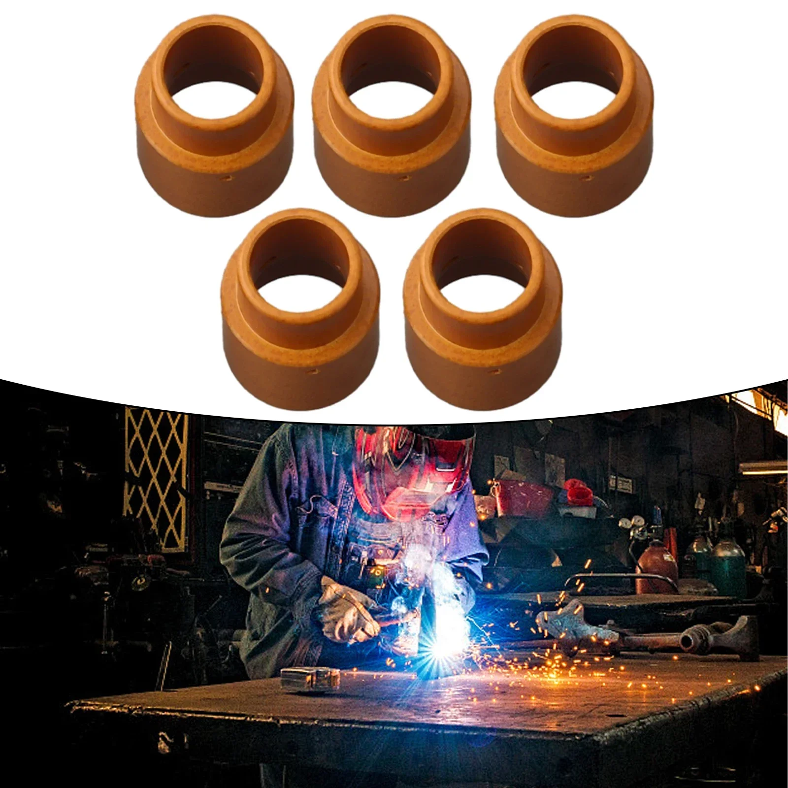

Efficient Replacement Pack of Five Plasma Torch Diffusers Model 13788 for Eastwood & For Versa Cutting Equipment