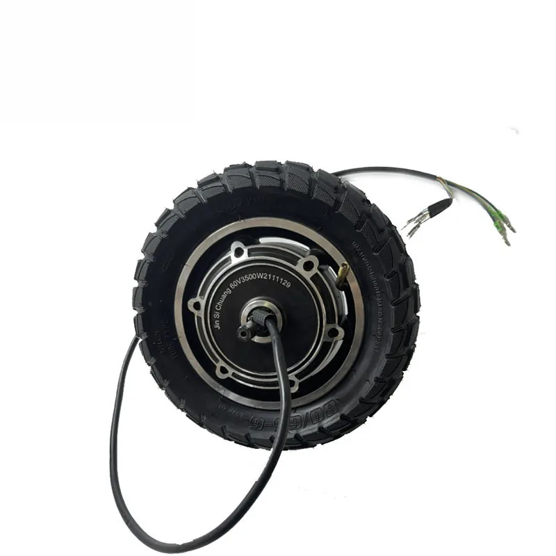 High Speed 50km/h 48V/60V 3500W 10inch DC Brushless Hub Motor Wheel for Electric Scooter