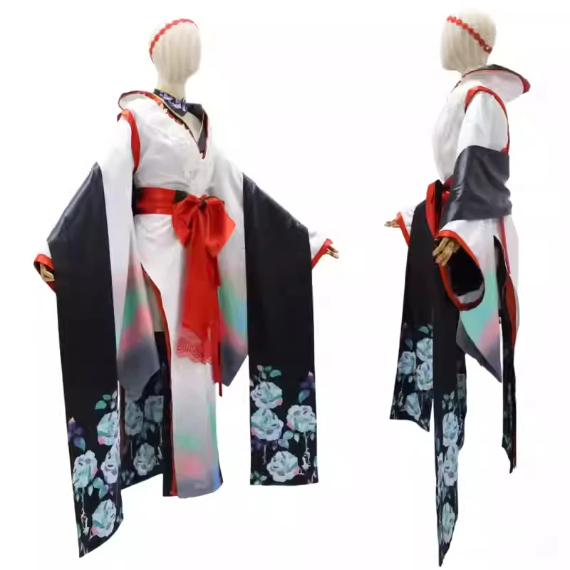 Goddess of Victory: Nikke Scarlet Cosplay Cosplay Costume Scarlet: Black Shadow Longing Flower Outfit kimono For Hallowmas