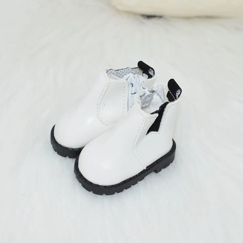 1 Pair PU Leather 20cm Cotton Doll Shoes Lightweight Cute Doll PU Leather Shoes Casual Wear Creative 20cm Doll Leather Boots