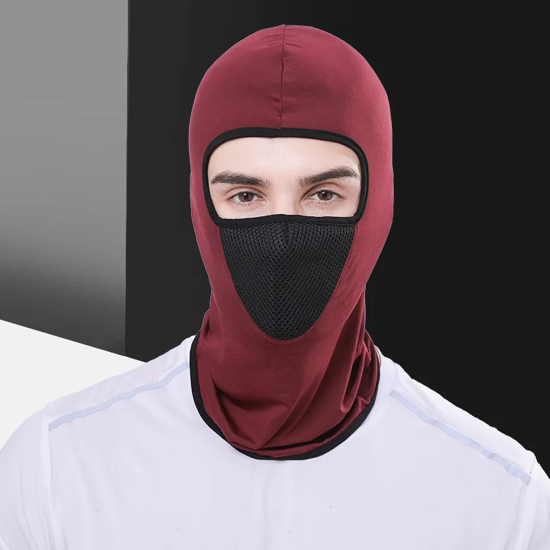 دراجة نارية بالاكلافا تنفس دراجة نارية قناع الوجه الكامل خوذة الشمس واقية قناع ناعم لراكبي الدراجات النارية ركوب الدراجات القبعات #4